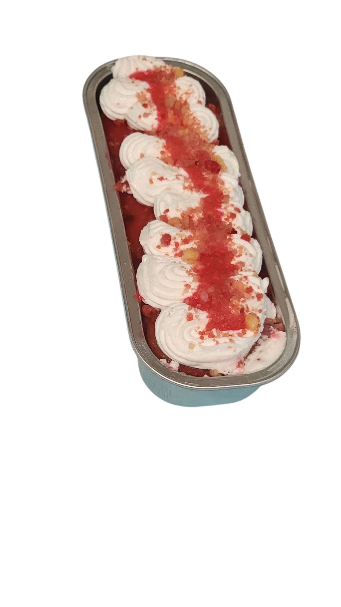 Strawberry Crunch Loaf Cake