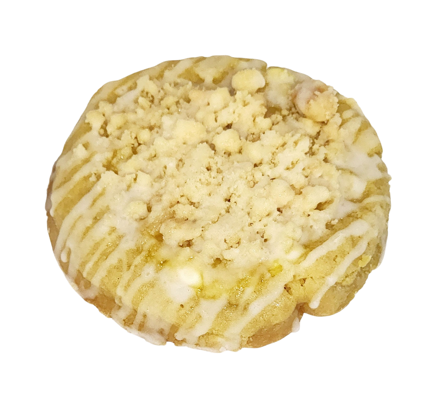 Galleta crumble de gotas de limón